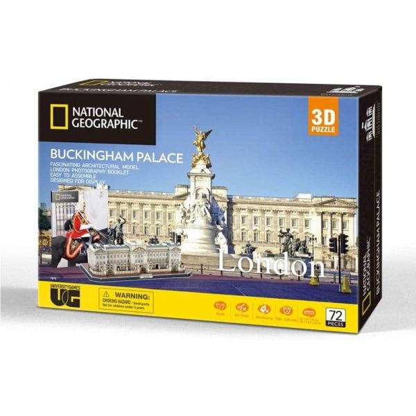 Londres Buckingham Palace National Geographic 3D Jigsaw Puzzle 72 PIECES 